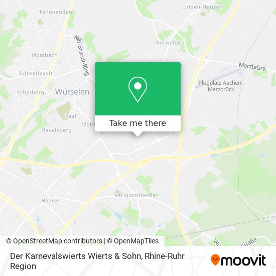 Der Karnevalswierts Wierts & Sohn map