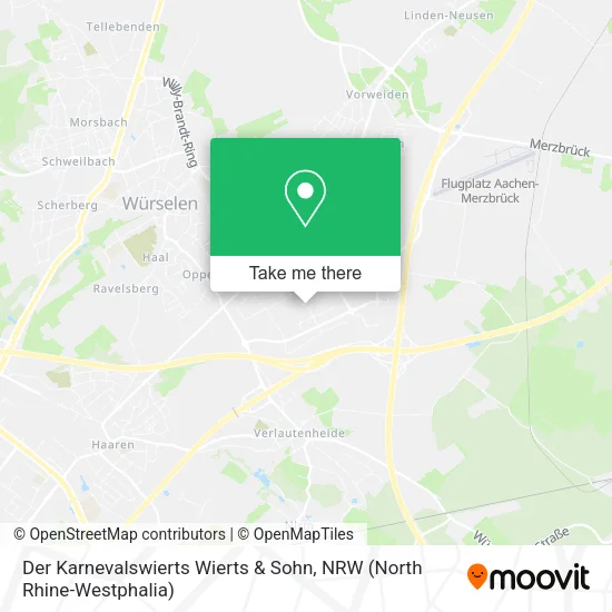 Карта Der Karnevalswierts Wierts & Sohn