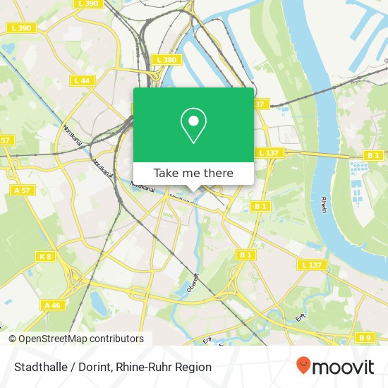 Stadthalle / Dorint map