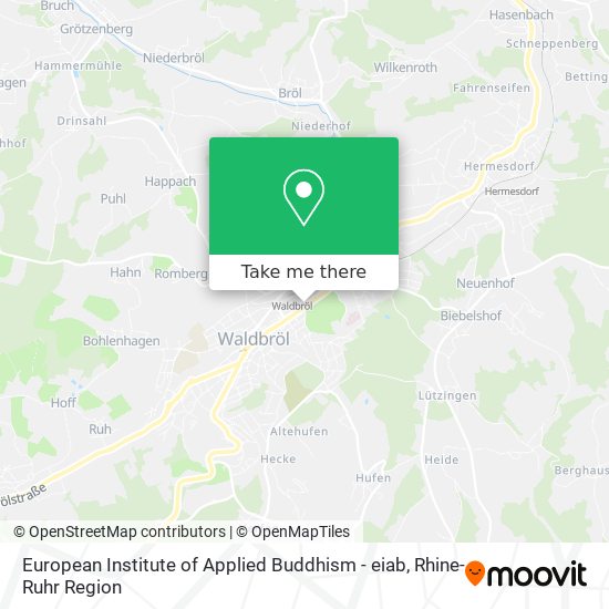 European Institute of Applied Buddhism - eiab map
