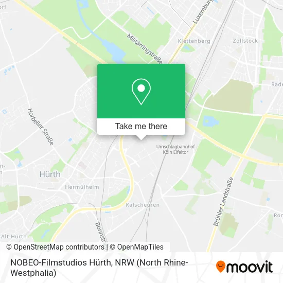 Карта NOBEO-Filmstudios Hürth
