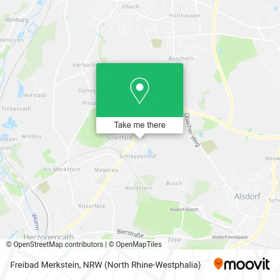 Карта Freibad Merkstein