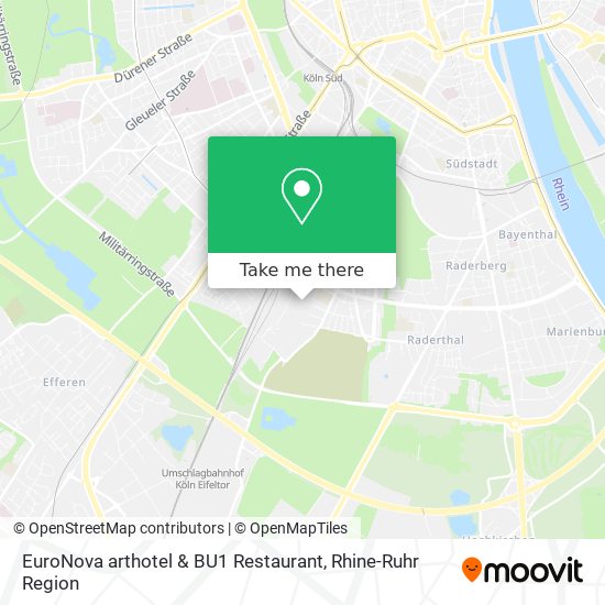 EuroNova arthotel & BU1 Restaurant map