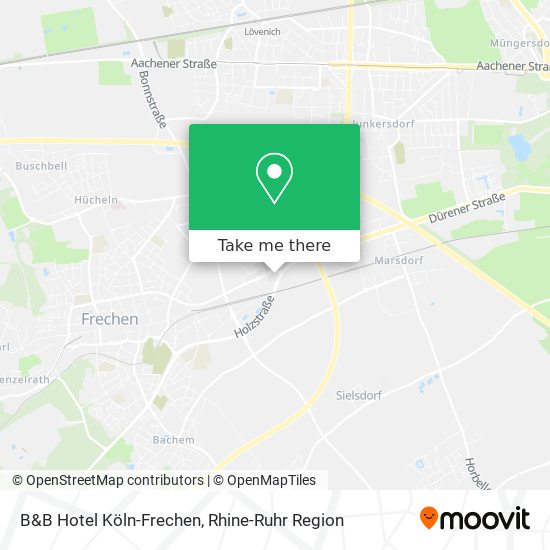 B&B Hotel Köln-Frechen map