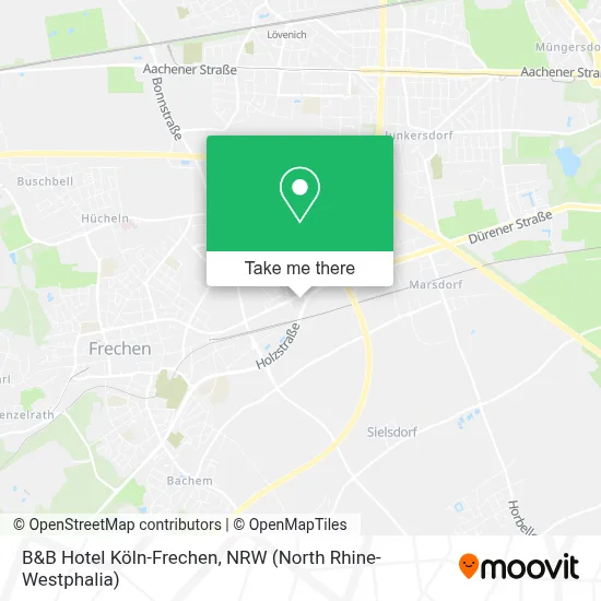 B&B Hotel Köln-Frechen map