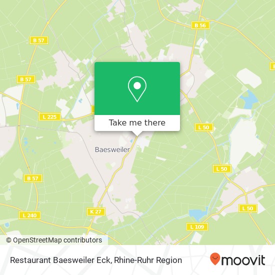 Restaurant Baesweiler Eck map