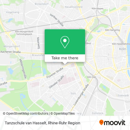 Tanzschule van Hasselt map