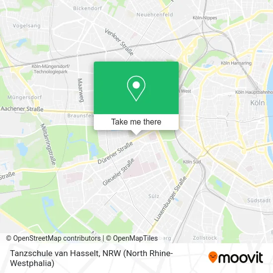 Карта Tanzschule van Hasselt