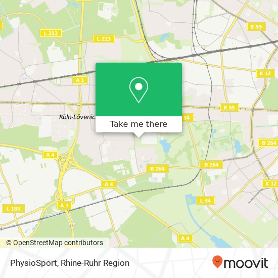 PhysioSport map