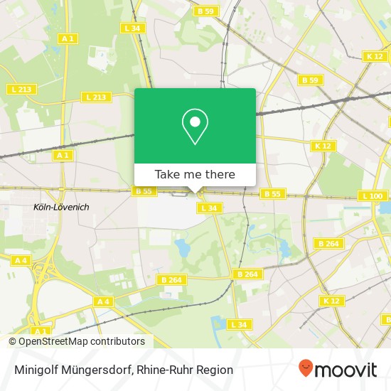 Minigolf Müngersdorf map