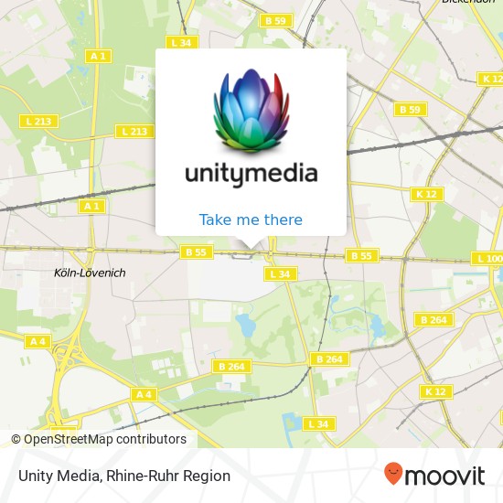 Unity Media map