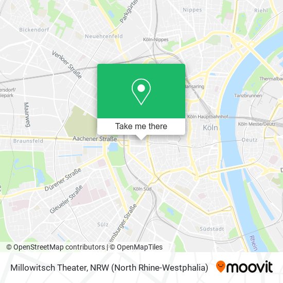 Millowitsch Theater map