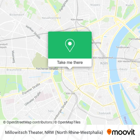 Карта Millowitsch Theater