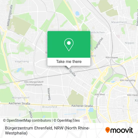 Карта Bürgerzentrum Ehrenfeld