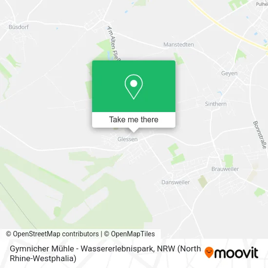 Карта Gymnicher Mühle - Wassererlebnispark