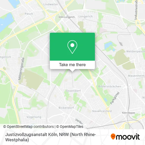 Карта Justizvollzugsanstalt Köln