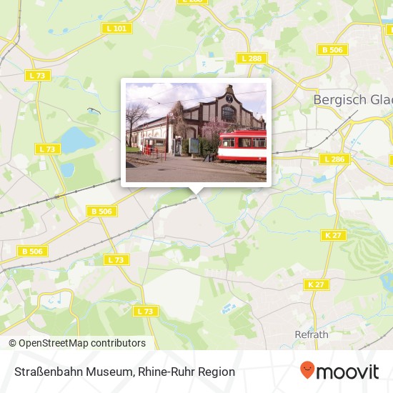 Straßenbahn Museum map