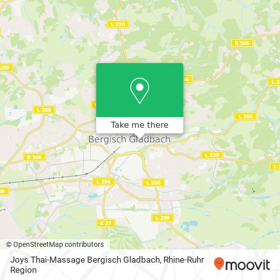 Карта Joys Thai-Massage Bergisch Gladbach