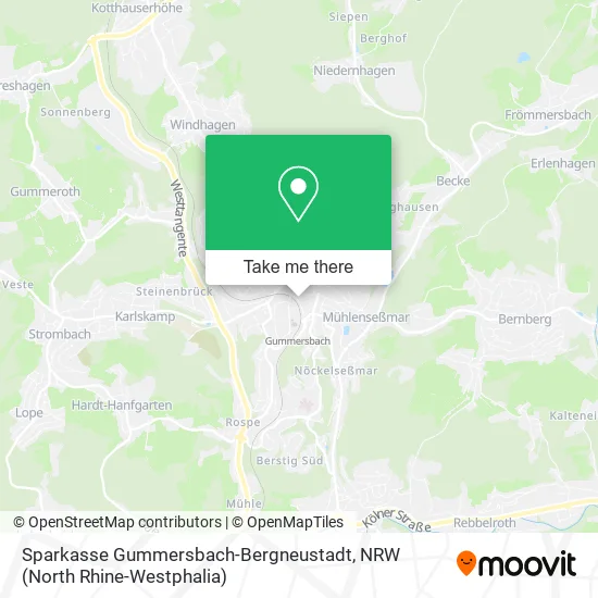 Карта Sparkasse Gummersbach-Bergneustadt