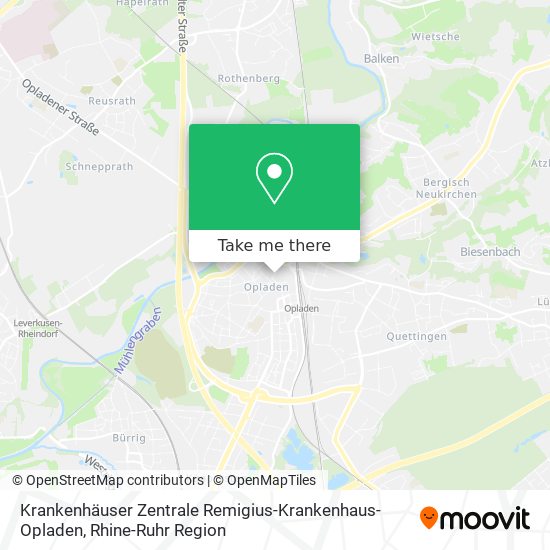 Krankenhäuser Zentrale Remigius-Krankenhaus-Opladen map