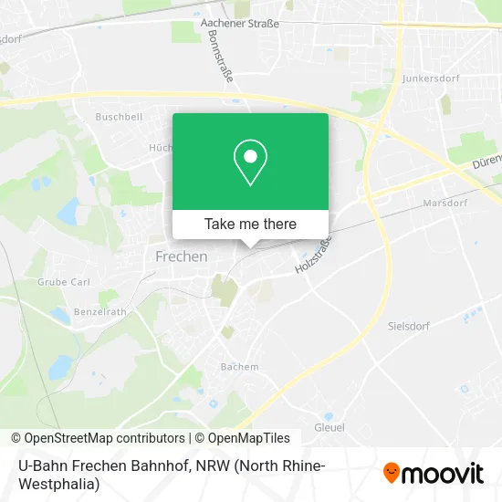 Карта U-Bahn Frechen Bahnhof