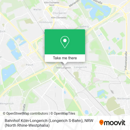 Карта Bahnhof Köln-Longerich (Longerich S-Bahn)