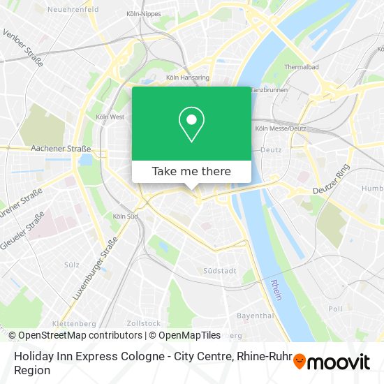 Holiday Inn Express Cologne - City Centre map