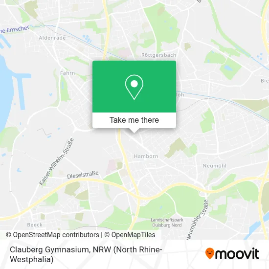 Clauberg Gymnasium map