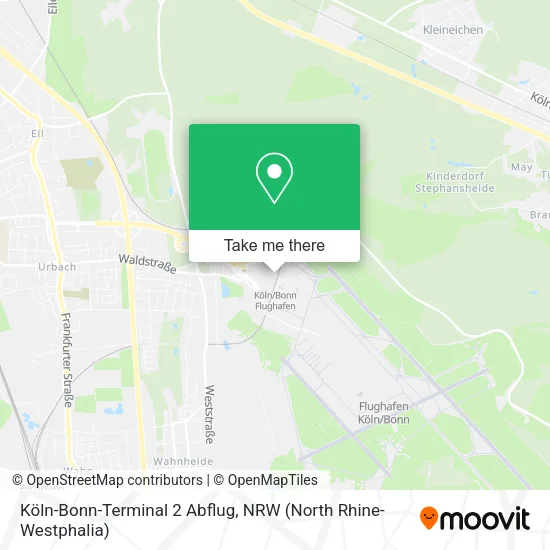 Карта Köln-Bonn-Terminal 2 Abflug