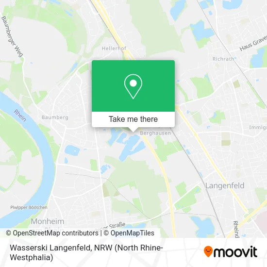 Карта Wasserski Langenfeld