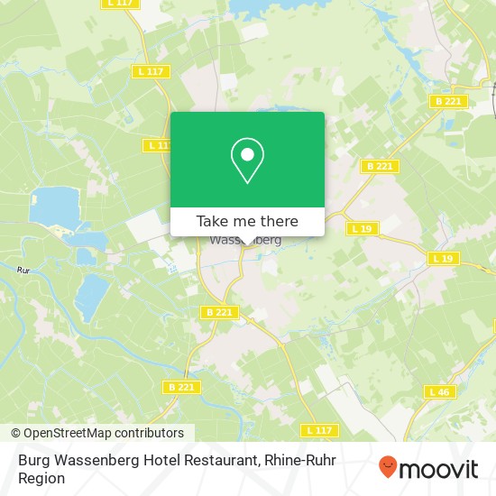 Burg Wassenberg Hotel Restaurant map