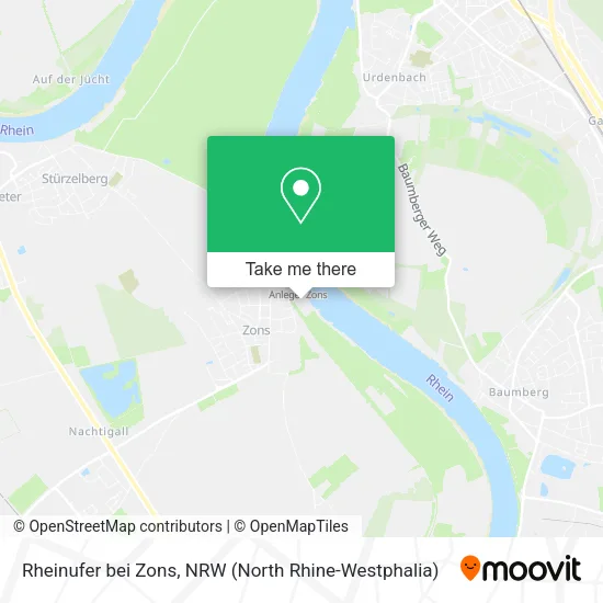 Карта Rheinufer bei Zons