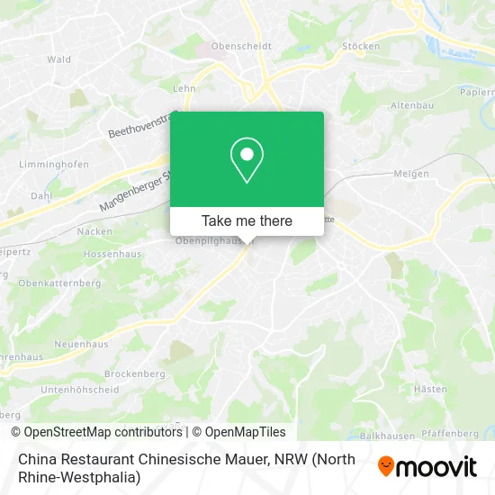 China Restaurant Chinesische Mauer map