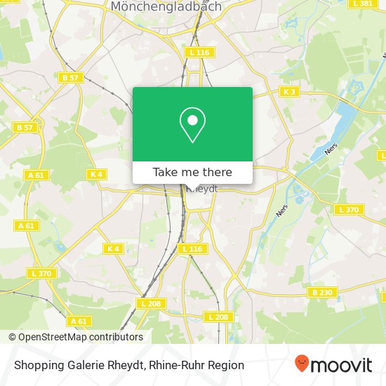 Shopping Galerie Rheydt map