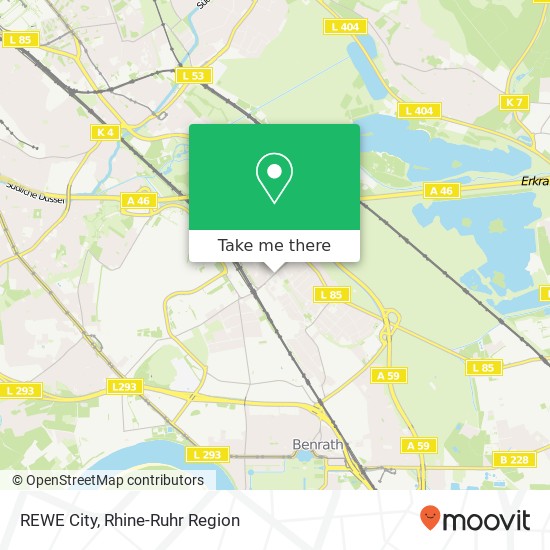 REWE City map