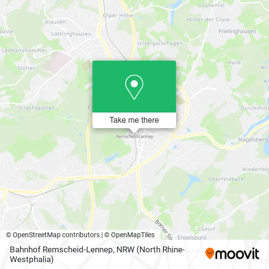 Карта Bahnhof Remscheid-Lennep