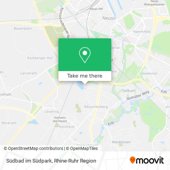 Südbad im Südpark map