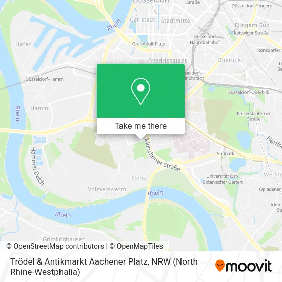 Карта Trödel & Antikmarkt Aachener Platz