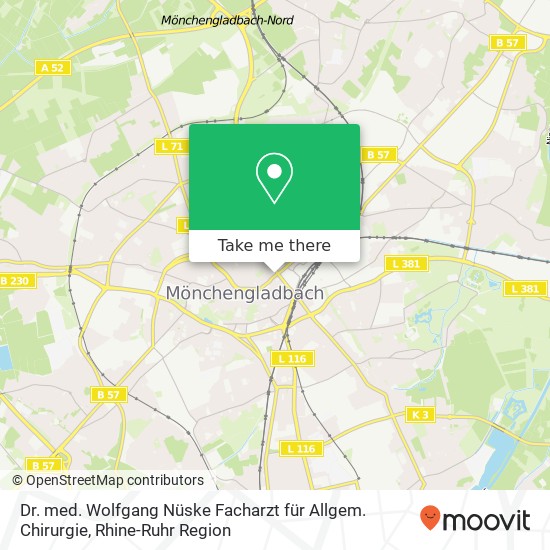 Dr. med. Wolfgang Nüske Facharzt für Allgem. Chirurgie map