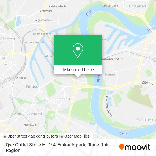 Карта Qvc Outlet Store HUMA-Einkaufspark