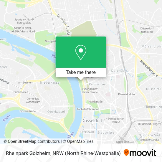 Карта Rheinpark Golzheim