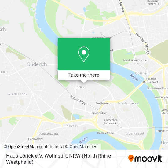 Карта Haus Lörick e.V. Wohnstift