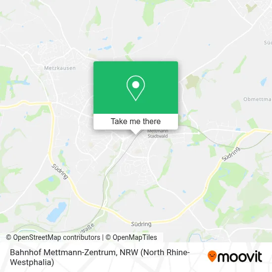Bahnhof Mettmann-Zentrum map