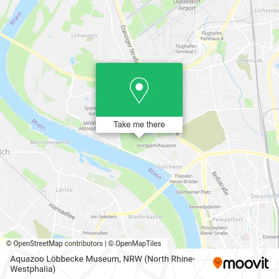 Карта Aquazoo Löbbecke Museum