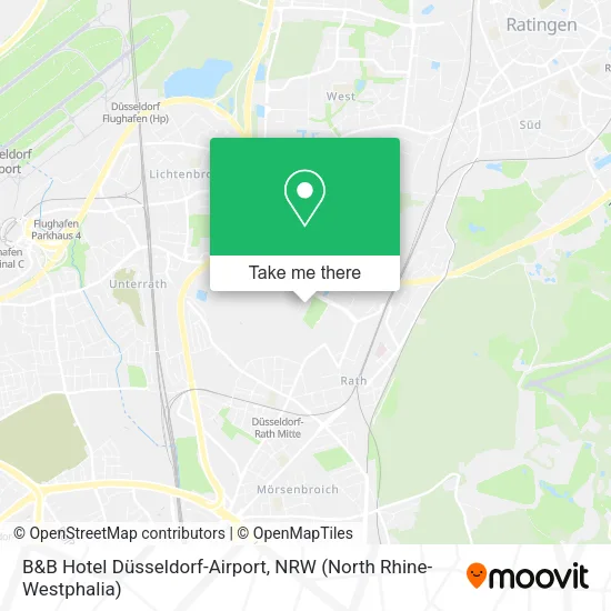 Карта B&B Hotel Düsseldorf-Airport