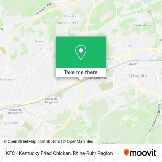KFC - Kentucky Fried Chicken map