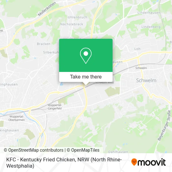 KFC - Kentucky Fried Chicken map