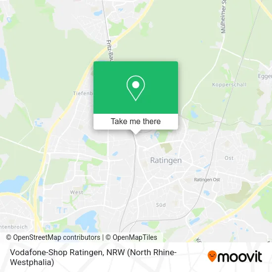 Карта Vodafone-Shop Ratingen