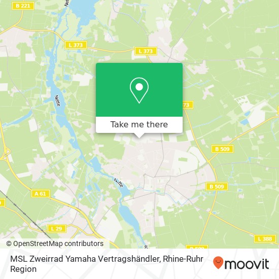 MSL Zweirrad Yamaha Vertragshändler map