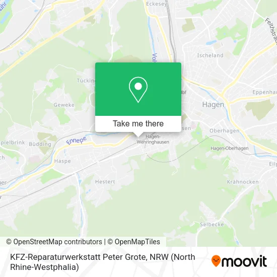 Карта KFZ-Reparaturwerkstatt Peter Grote